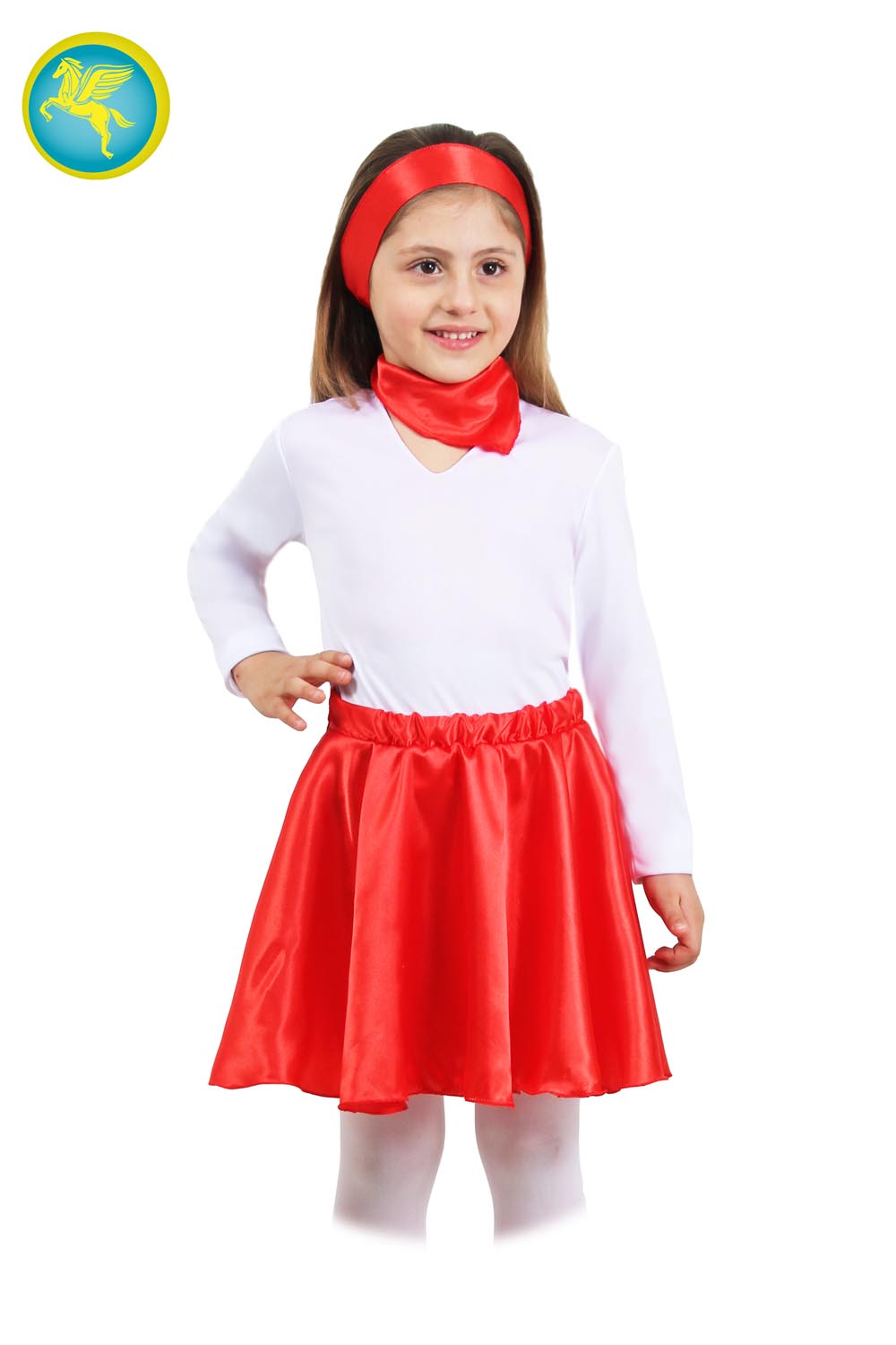SET ANNI 50 ROSSO BAMBINA di RASO